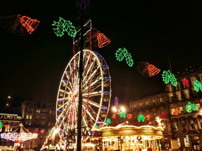 Christmas lights in Glasgow