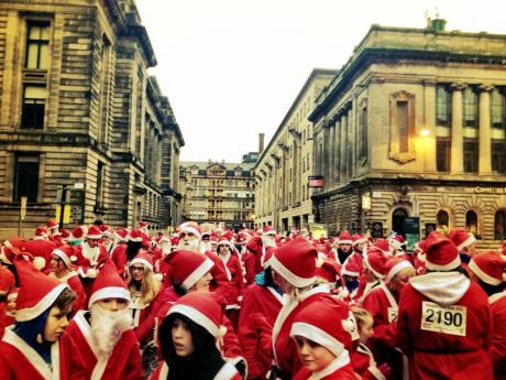 Glasgow Santa Dash #GLASantaDash